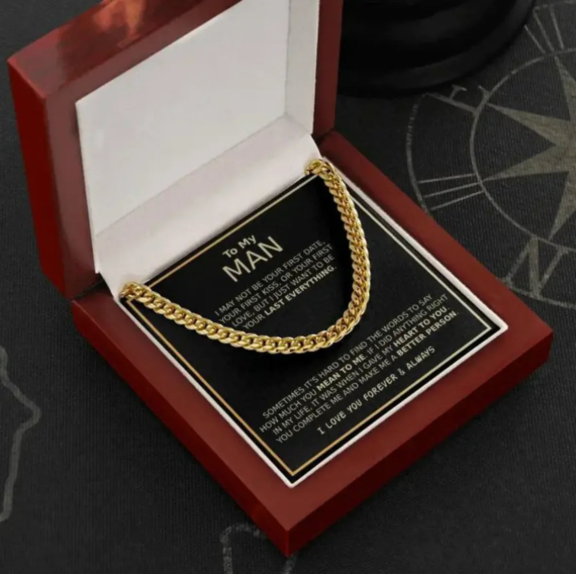 14K Gold-Plated Titanium Cuban Link Necklace Bracelet